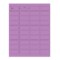 Nevs Patient Charge Laser Sheet - 40 labels/sheet 13/16" x 1-9/10" Violet CS-PB-40-V - alternate 2
